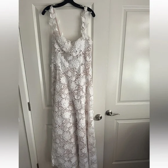 black lace long sleeve maxi dress Rabanne Black Lace Jersey Long Sleeve Maxi Dress